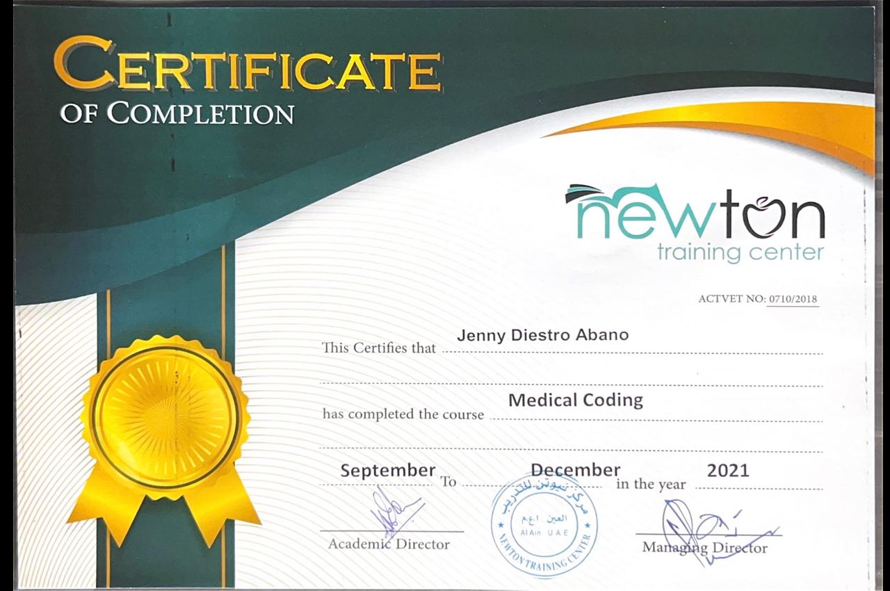 Medical Coding Certificate