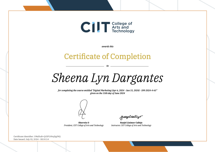 Digital Marketing Certificate