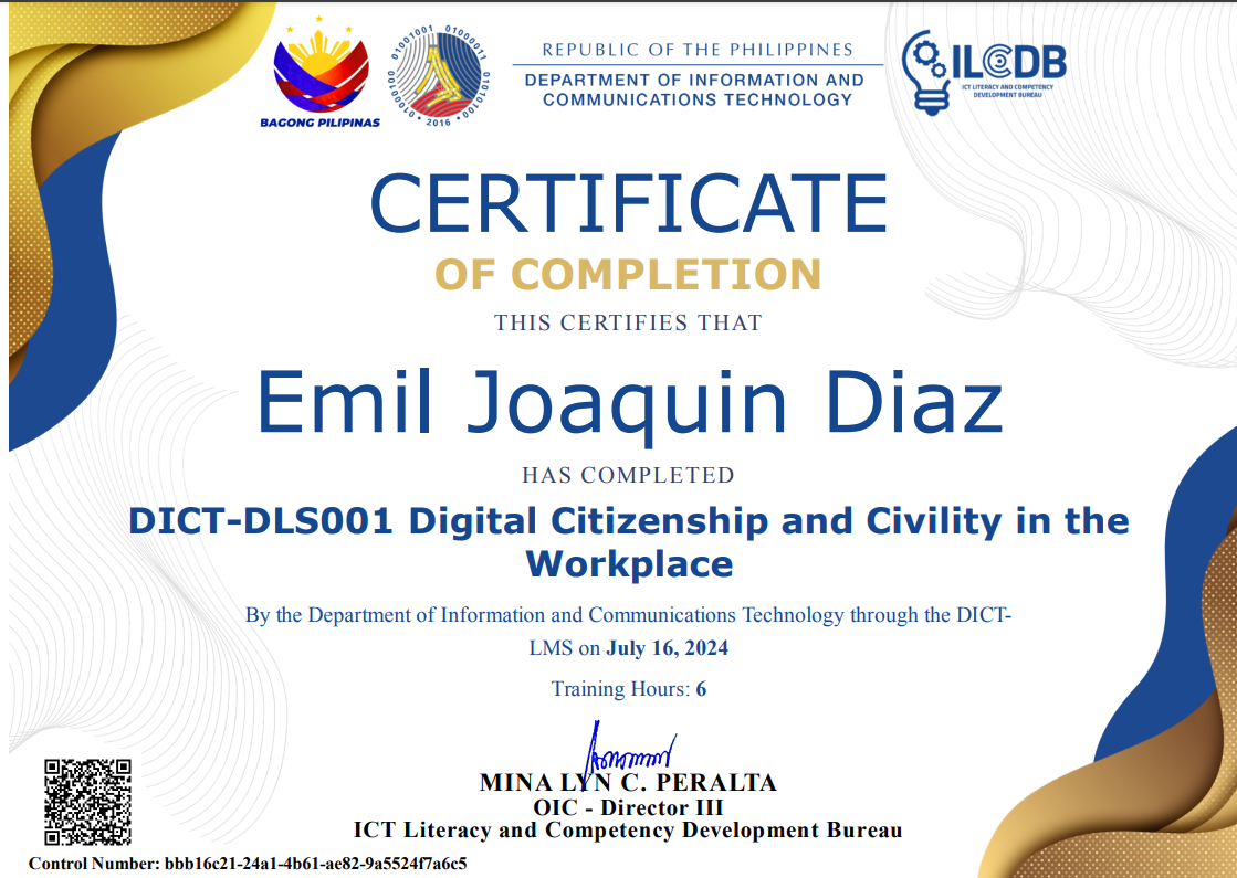 Digital Citizenship Certificate