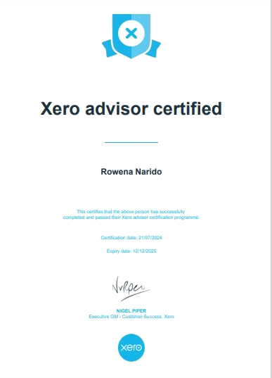 Xero Advisor Certificate