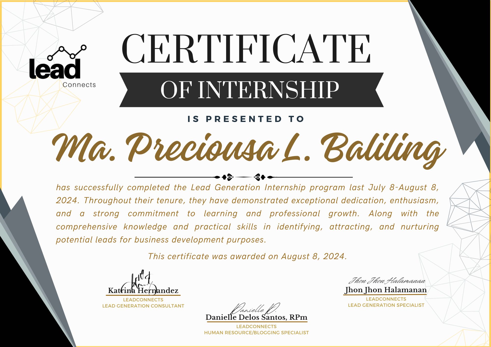 Lead Generation Internship