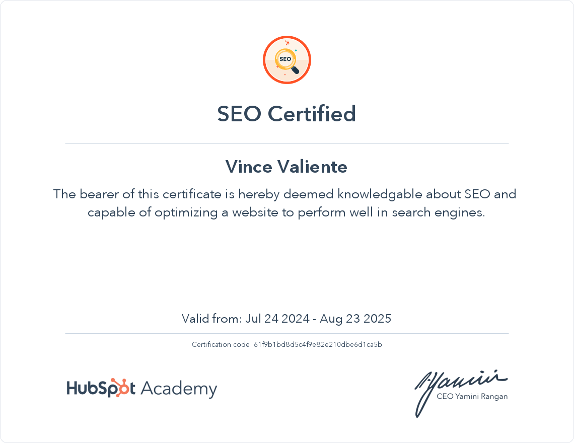 HubSpot SEO Course