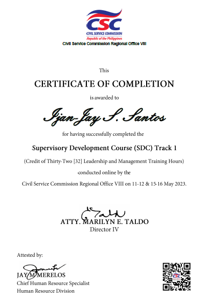 Supervisory Development Course