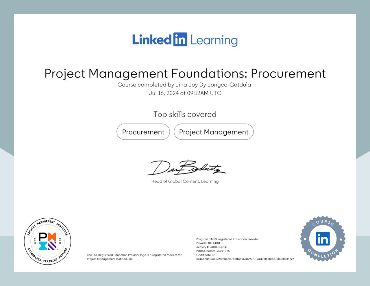 PMI: Procurement