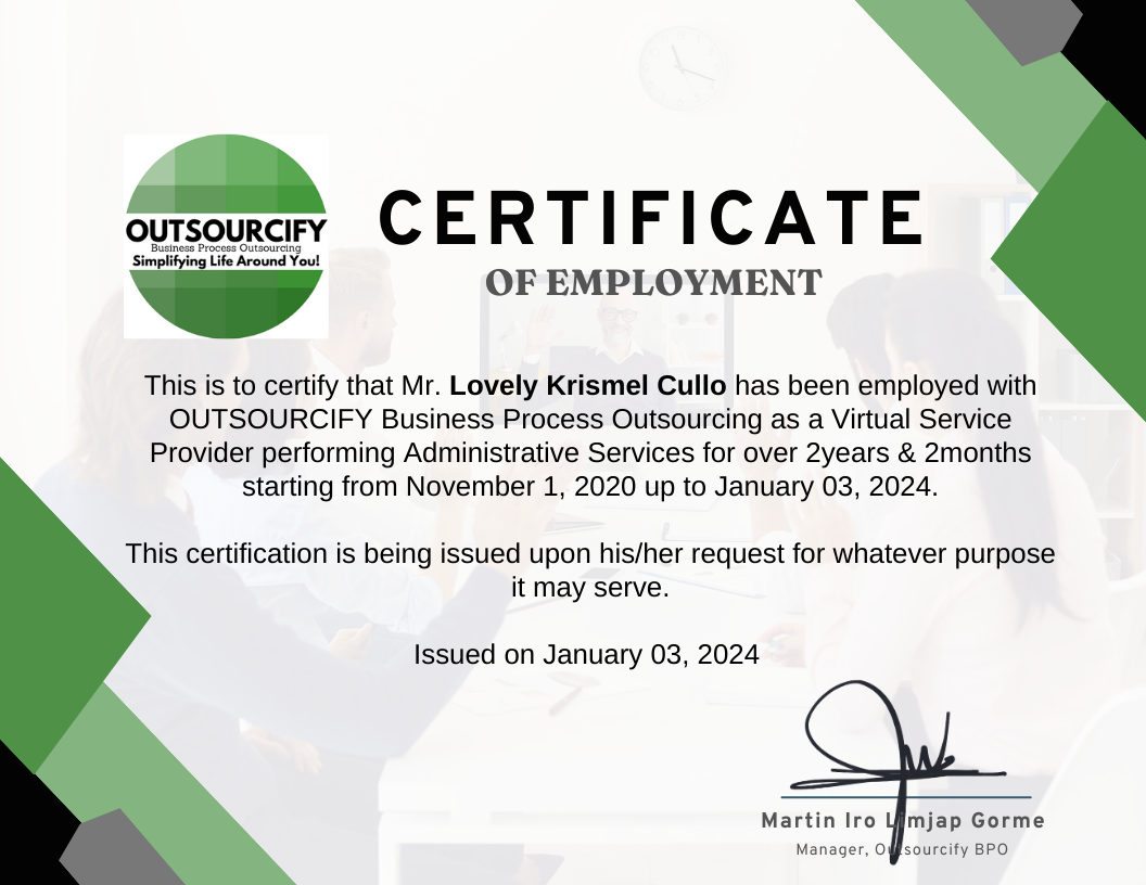 Outsourcify Certificate