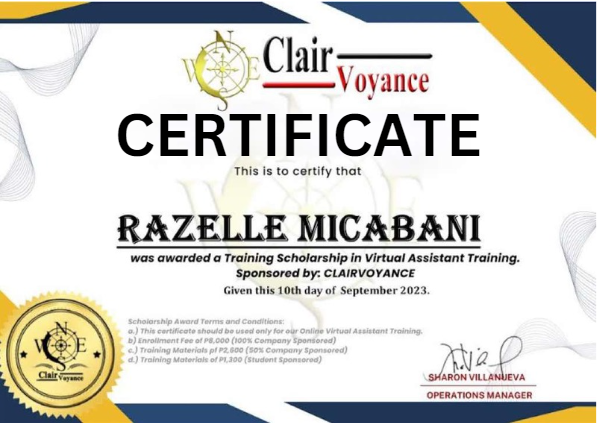 Virtual Assistant Certification