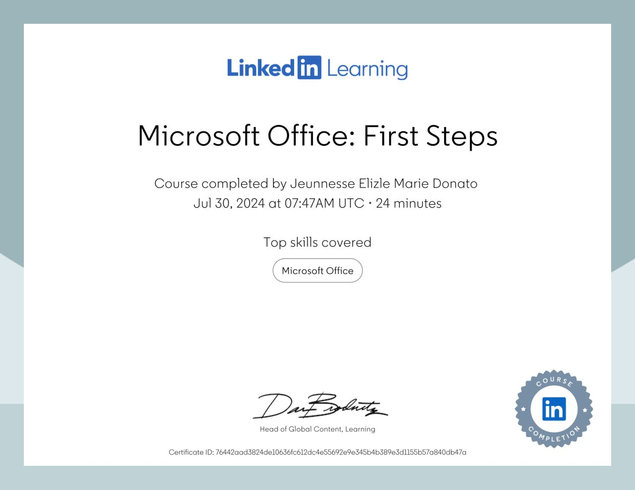 Microsoft Office: First Steps