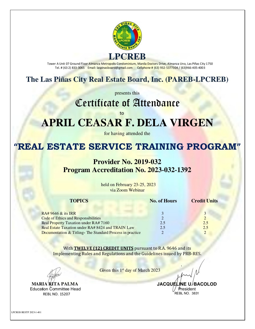 Real Estate Service Training Program