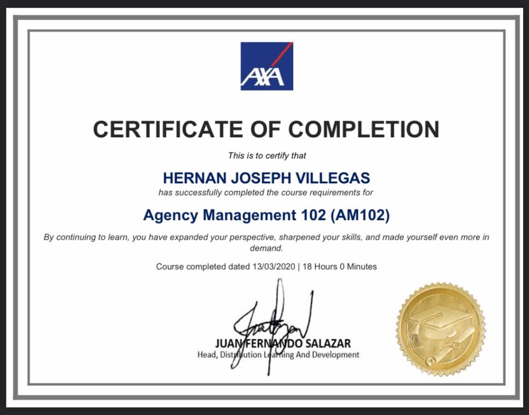 AXA Agency Management 102