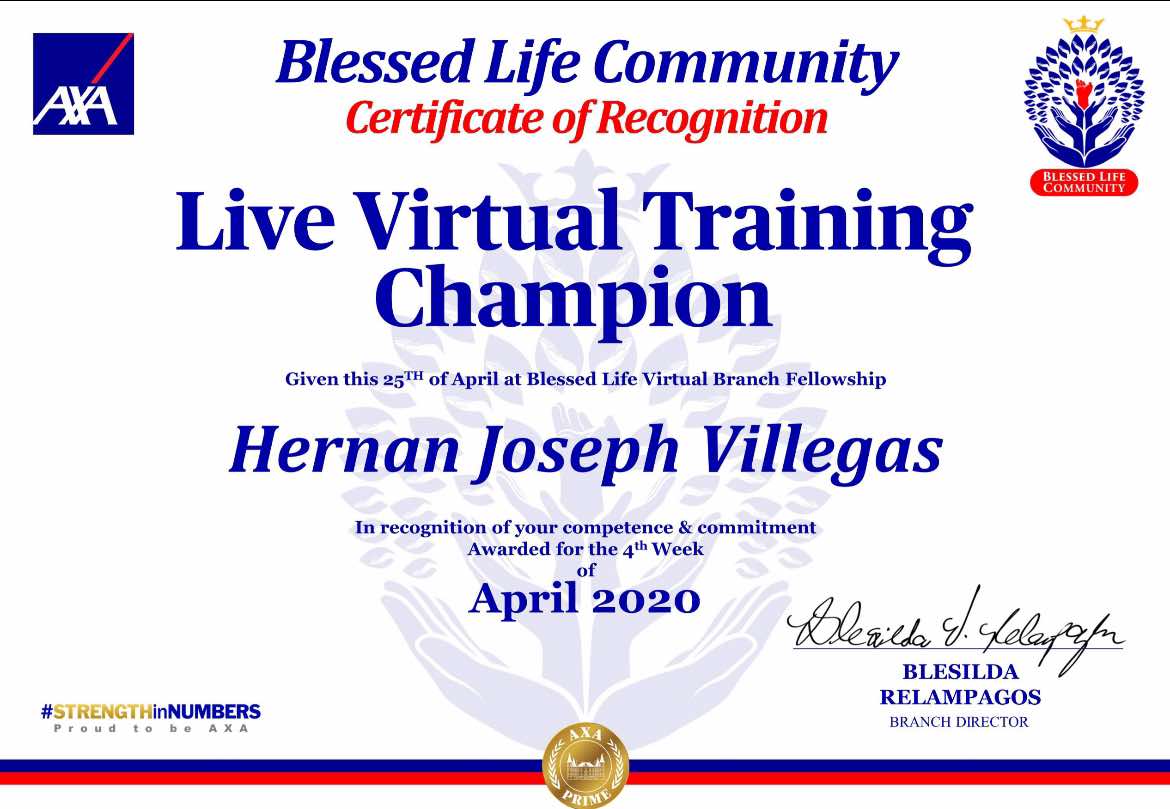 Live Virtual Training Champion