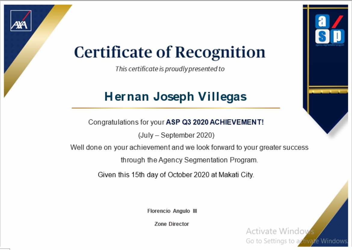 Agency Manager Certification 2020 Q3