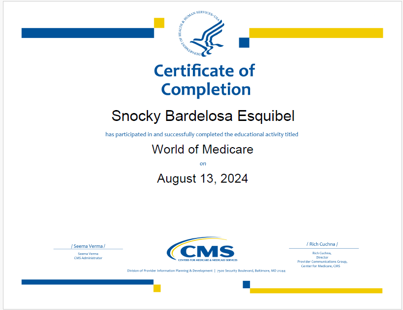 Medicare Cert