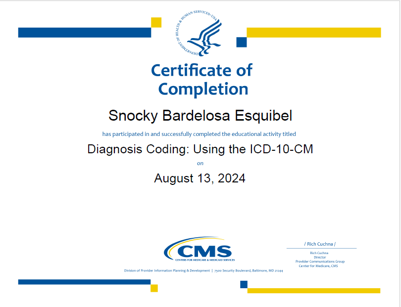 Diagnosis Coding: Using ICD 10 CM - Cert