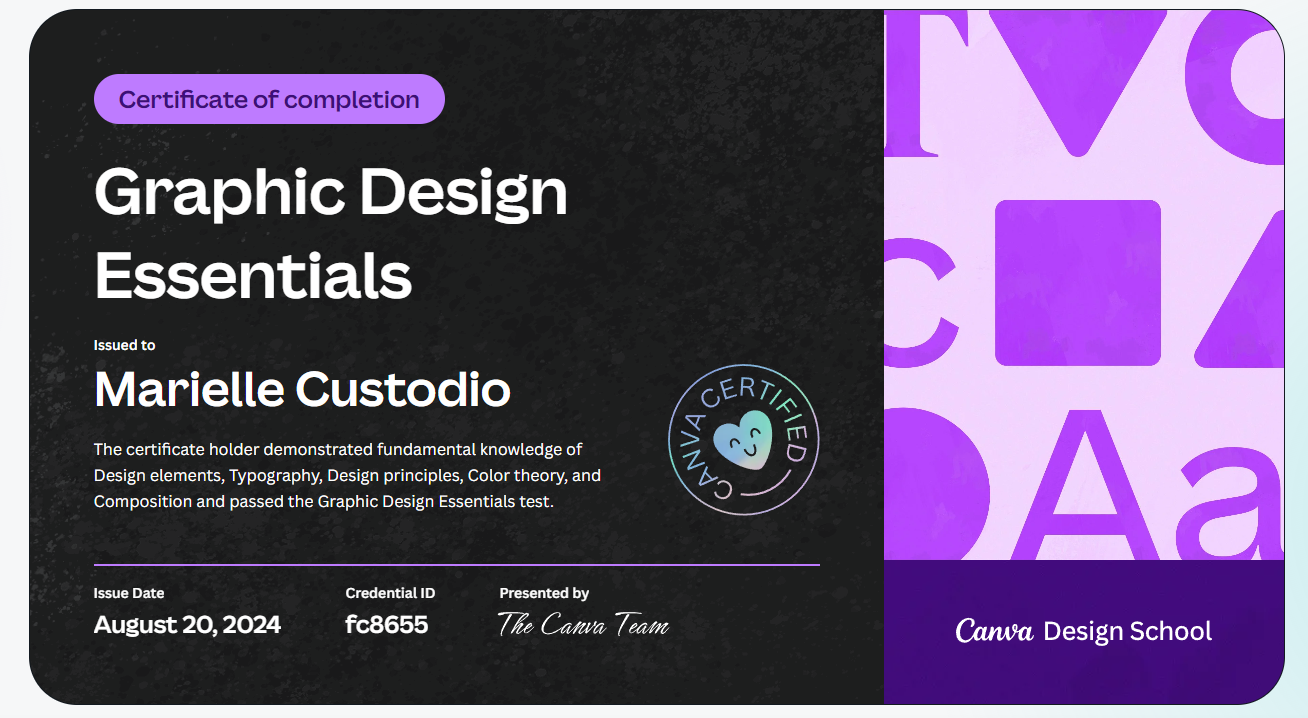 Canva Certificate