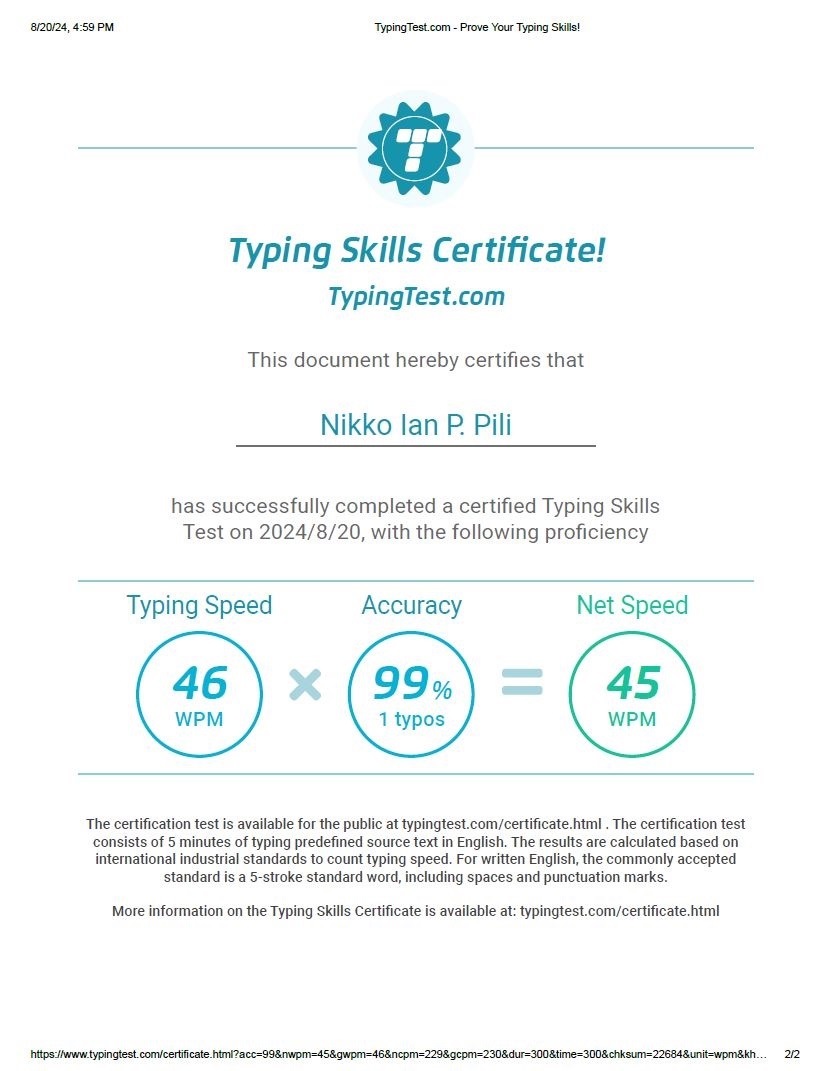 Typing Test