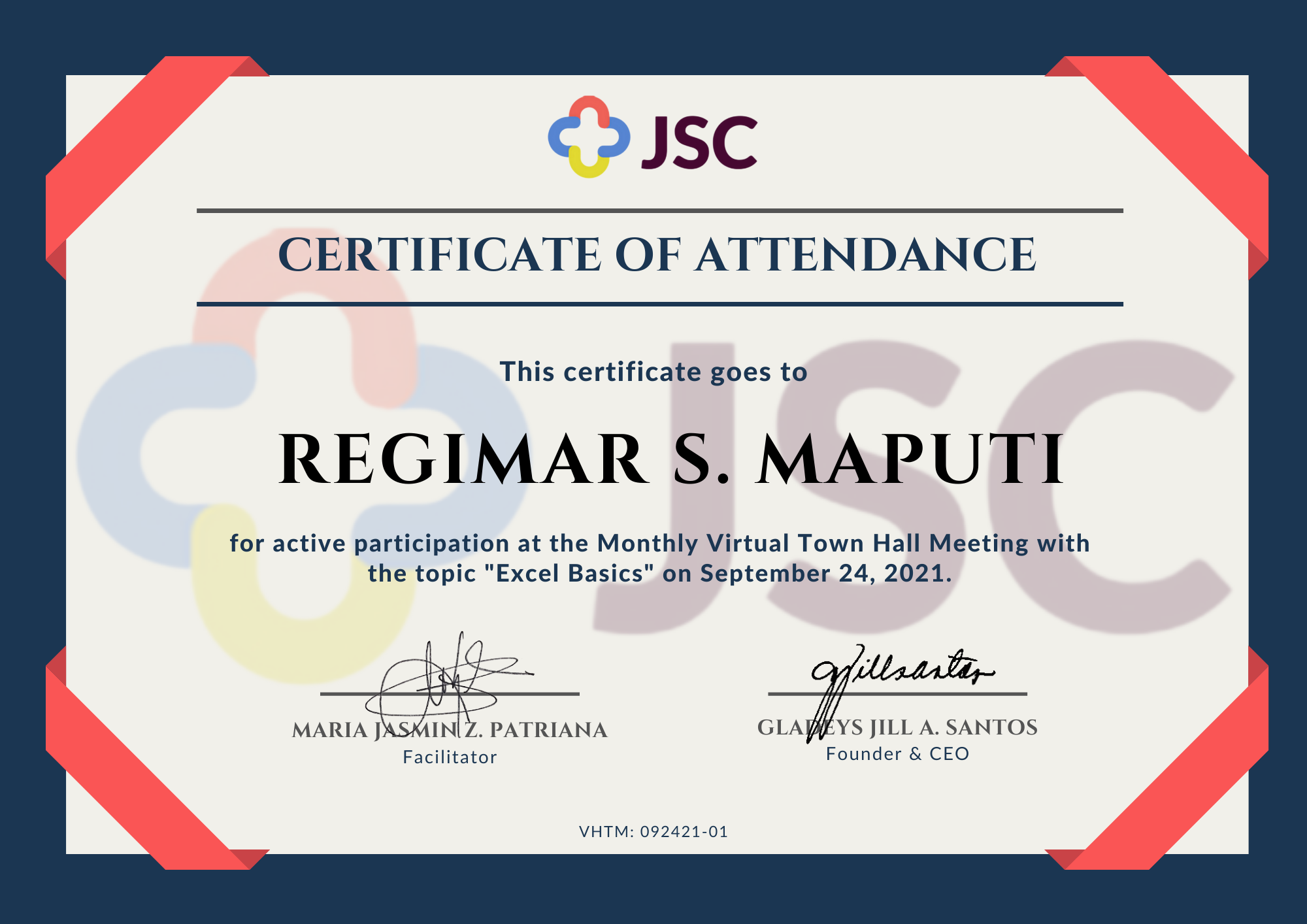 Excel Basics Certification