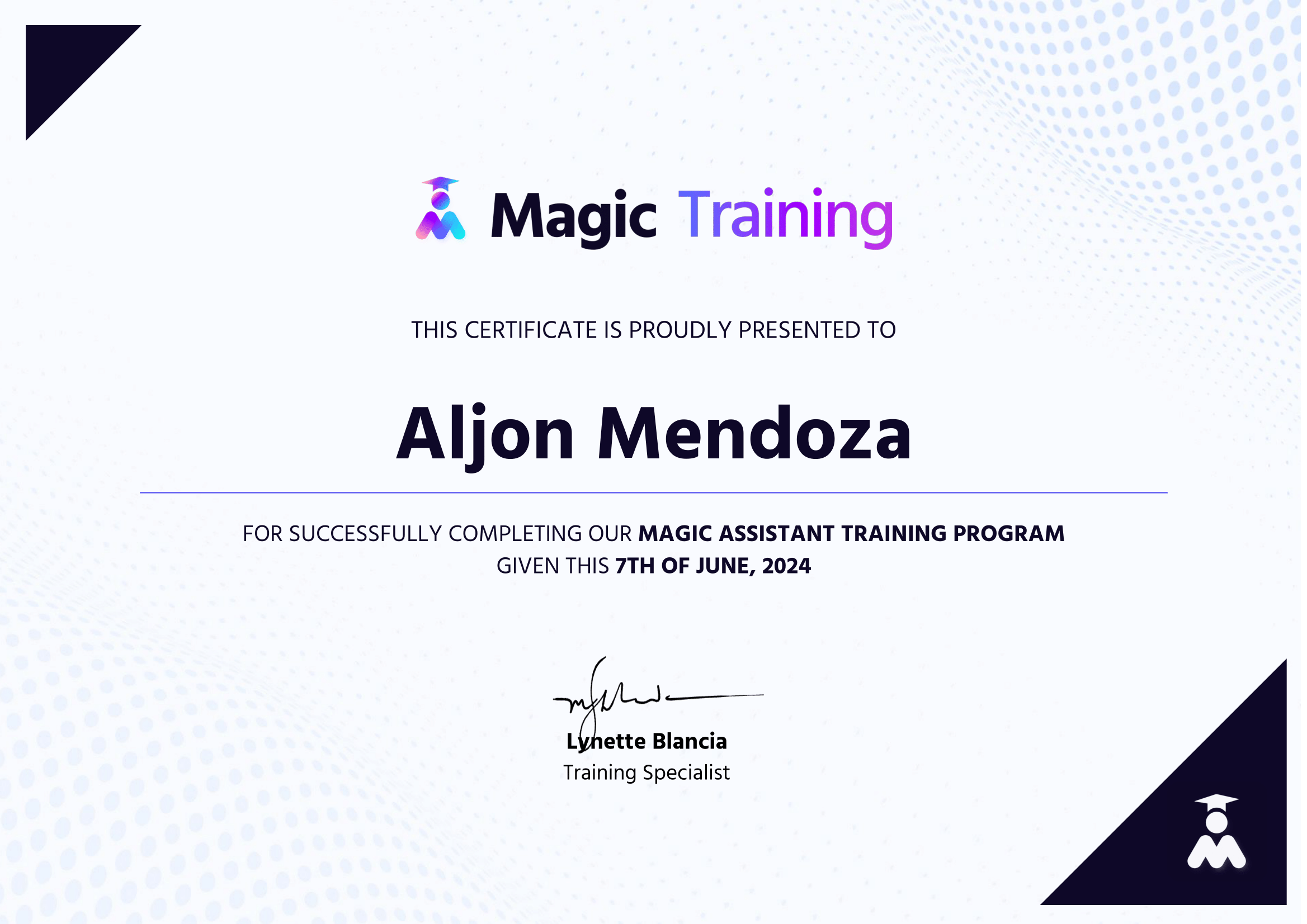 Magic Assistant Training Program