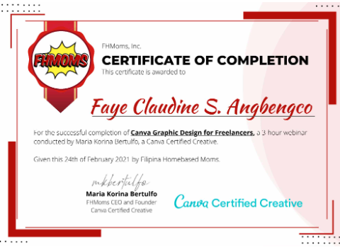 CANVA GRAPHIC DESIGN CERTIFICATE