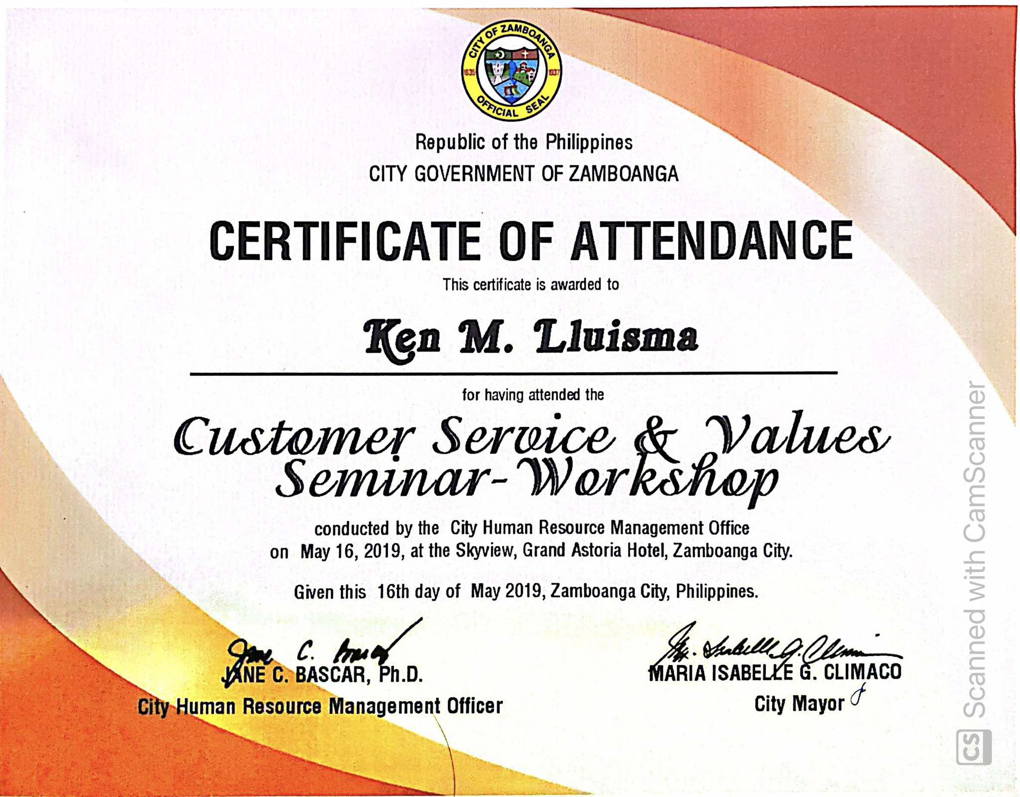 Customer Service & Values Seminar Workshop