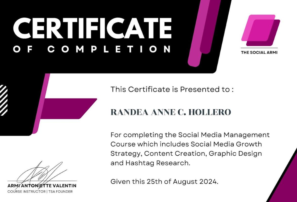 Social Media Management Certificate