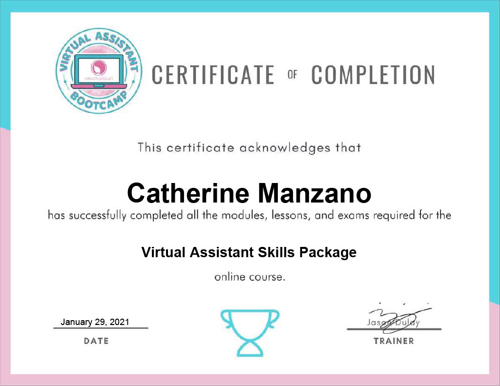 VA Vootcamp Certificate