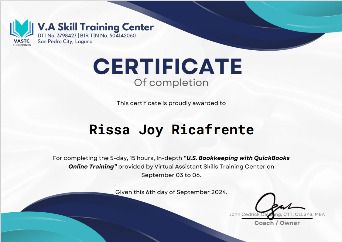 Bookkeeping