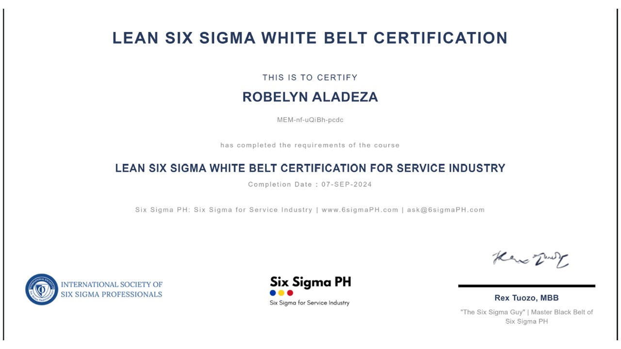 Lean Six Sigma