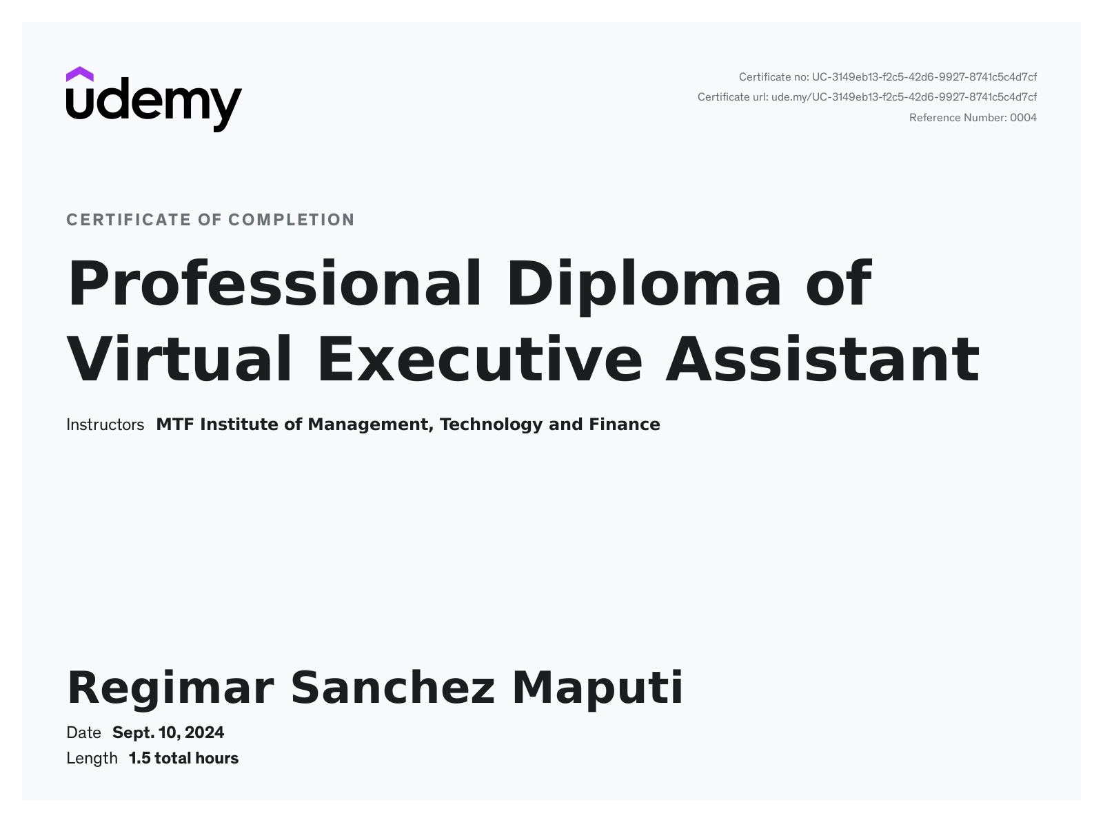 Diploma of Virtual Executive Assistant