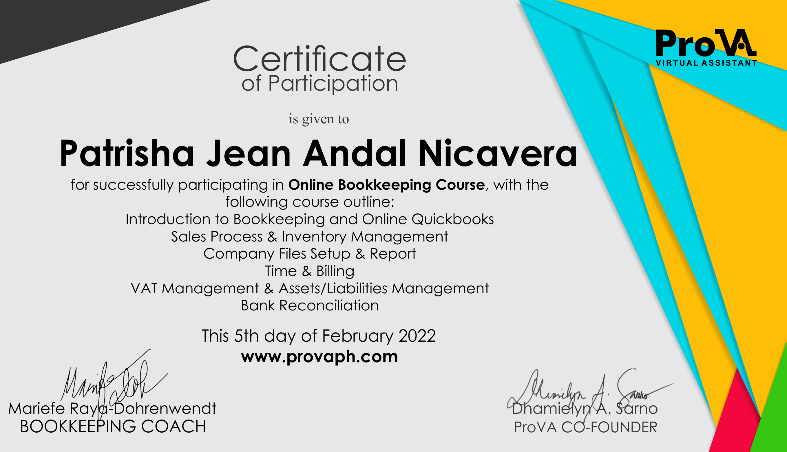 Bookkeeping