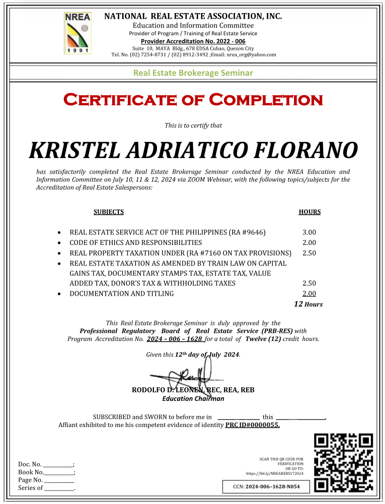 Certificate