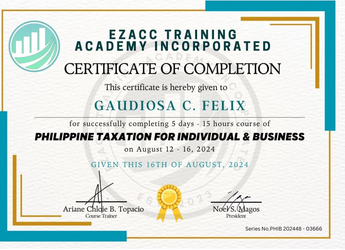 Phil. Taxation for Individual & Business