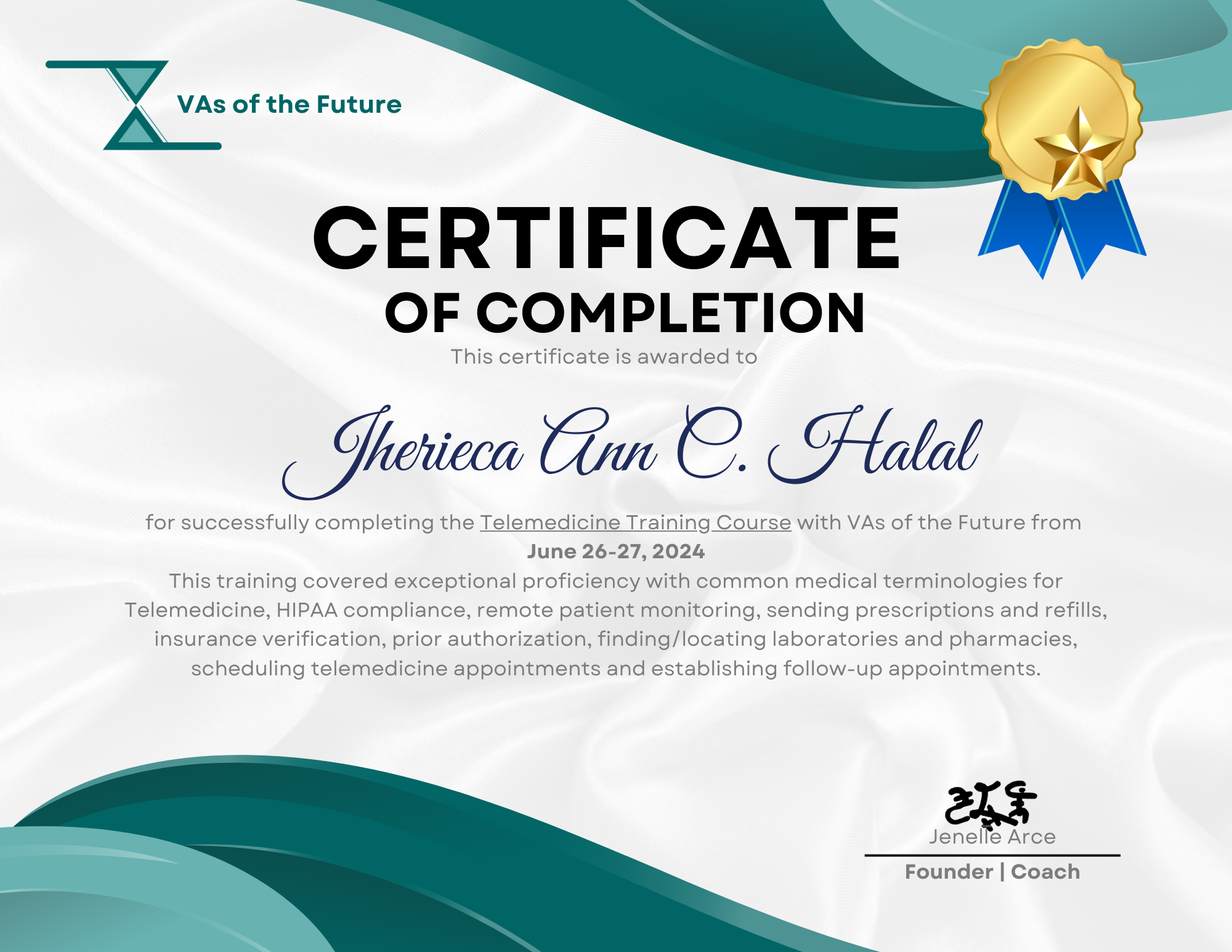 MedVa Telemedicine Certificate