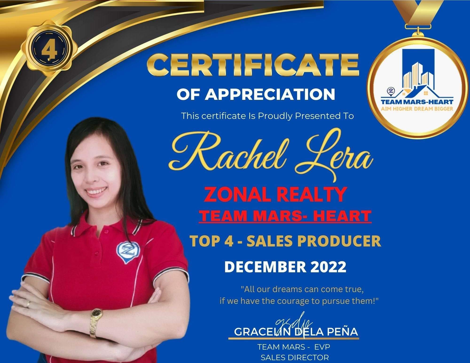 Top 4 Sales producer