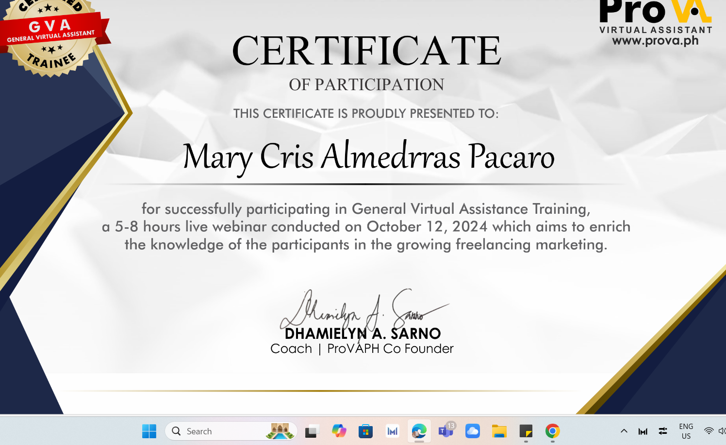 General Virtual Assistant Training