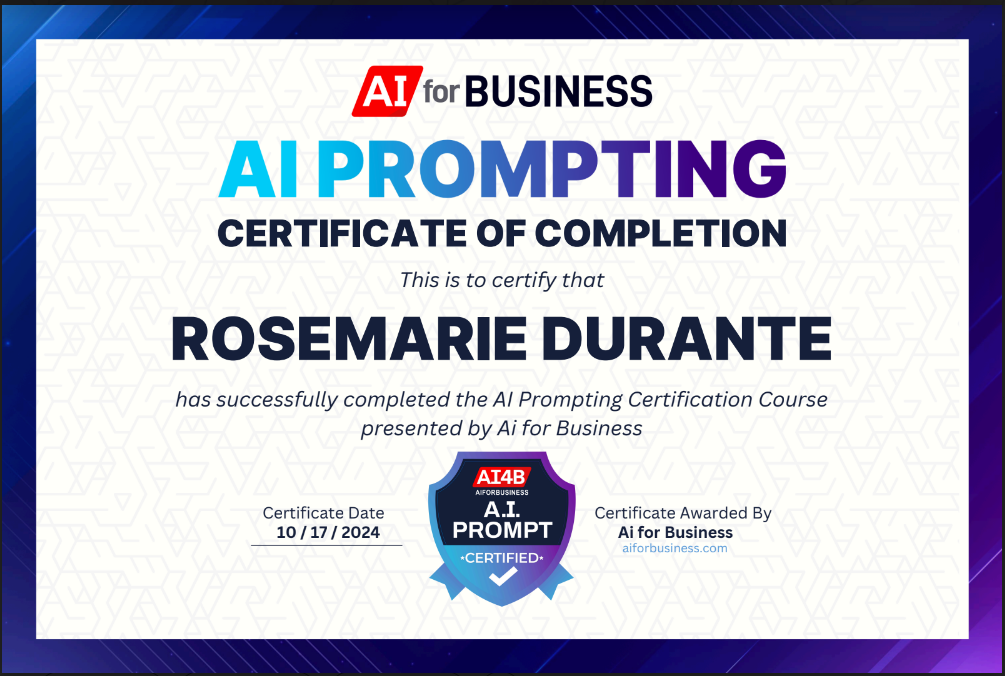 Ai Prompt Certificate