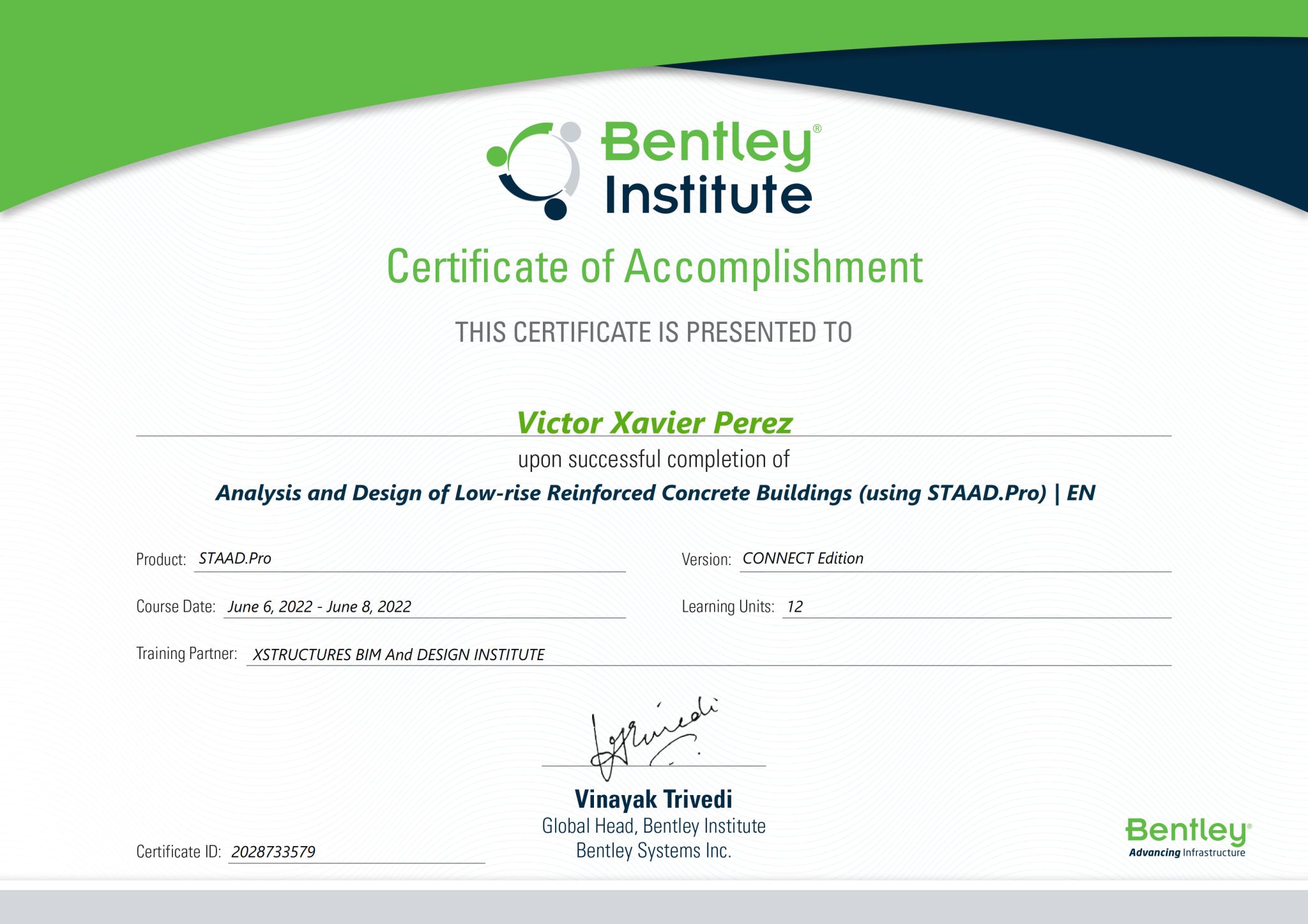 Bently Institute for STAAD.Pro (Structural Design Software)