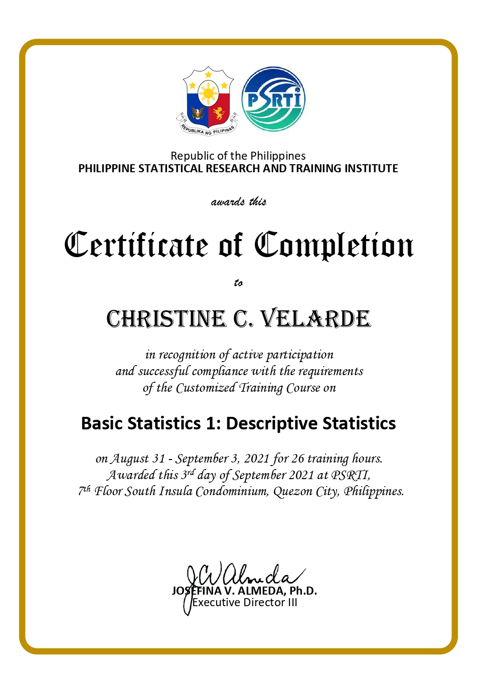 Basic Statistics I: Descriptive Statistics