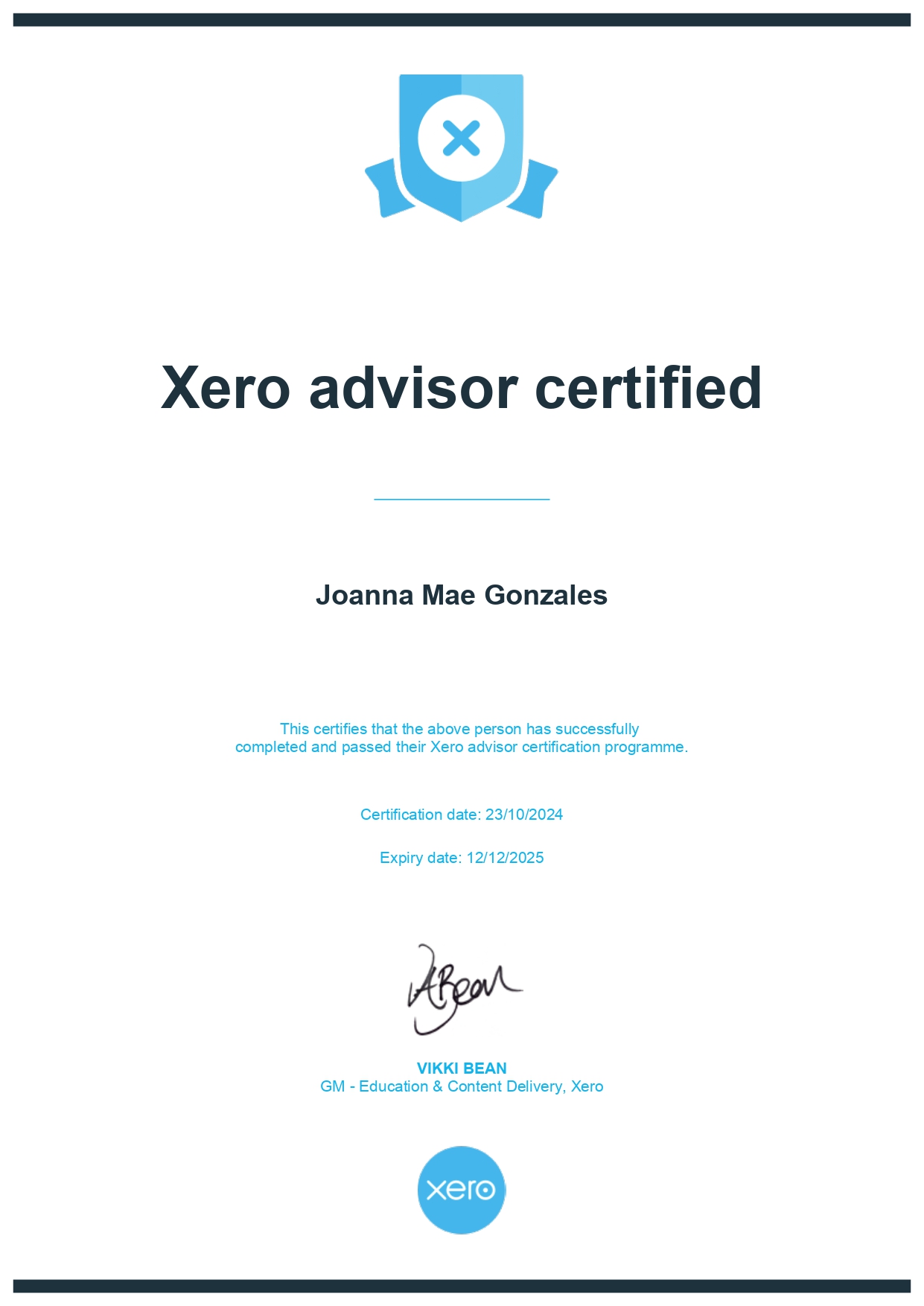 Xero Certified