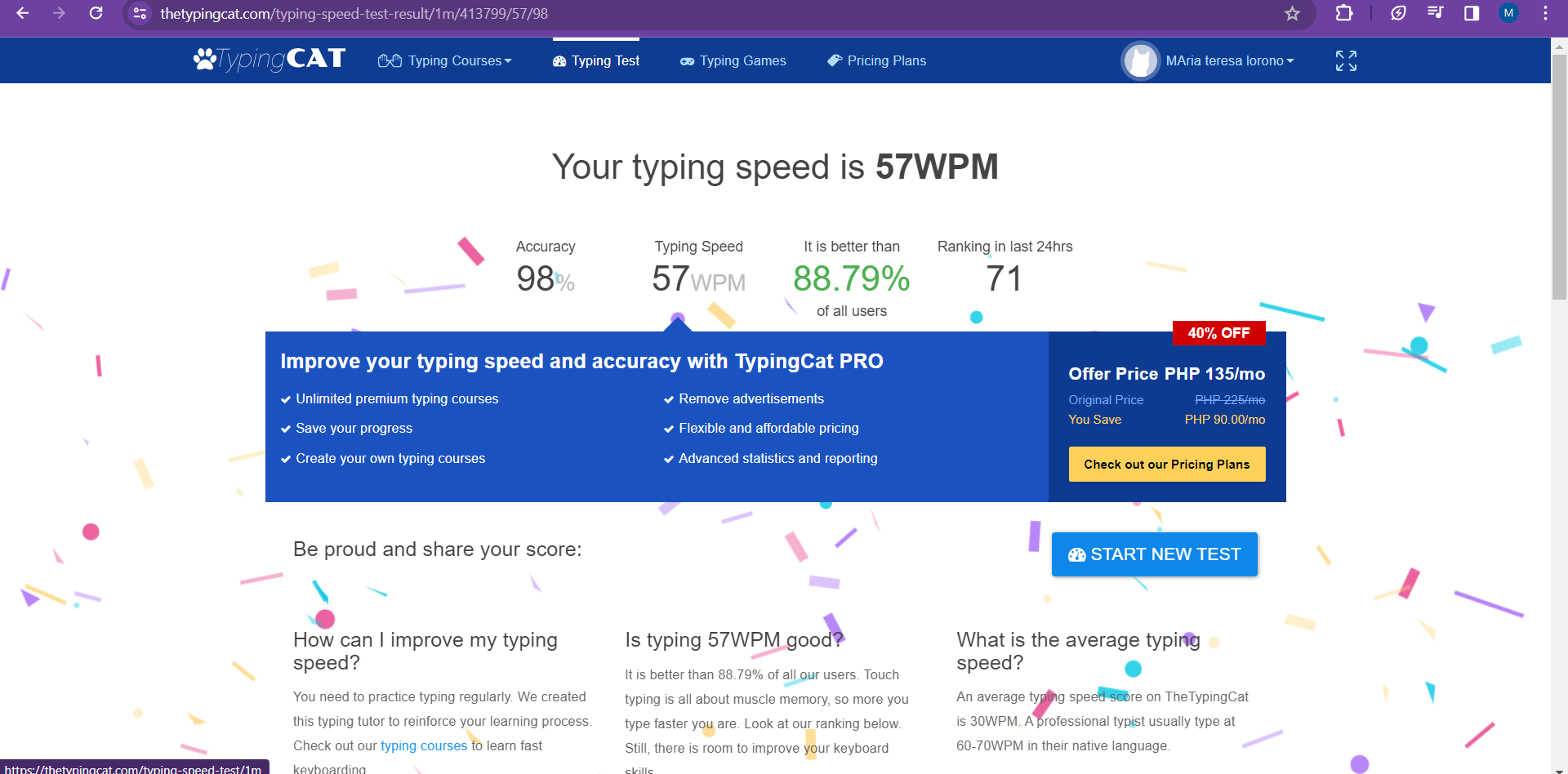 TYPING TEST