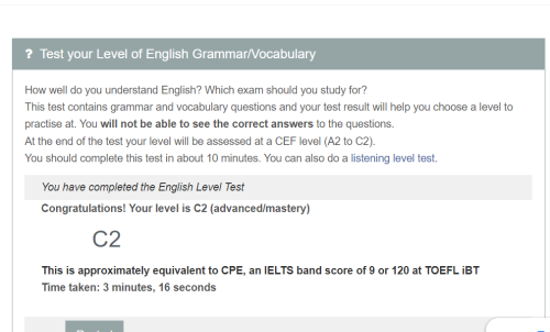 English Proficiency Test