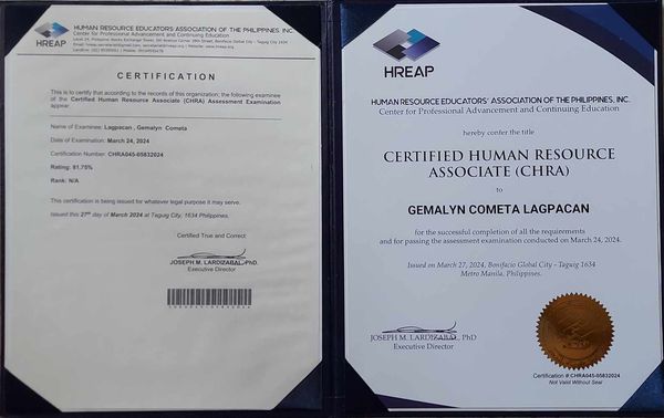 Certified Human Resource Associate (CHRA)