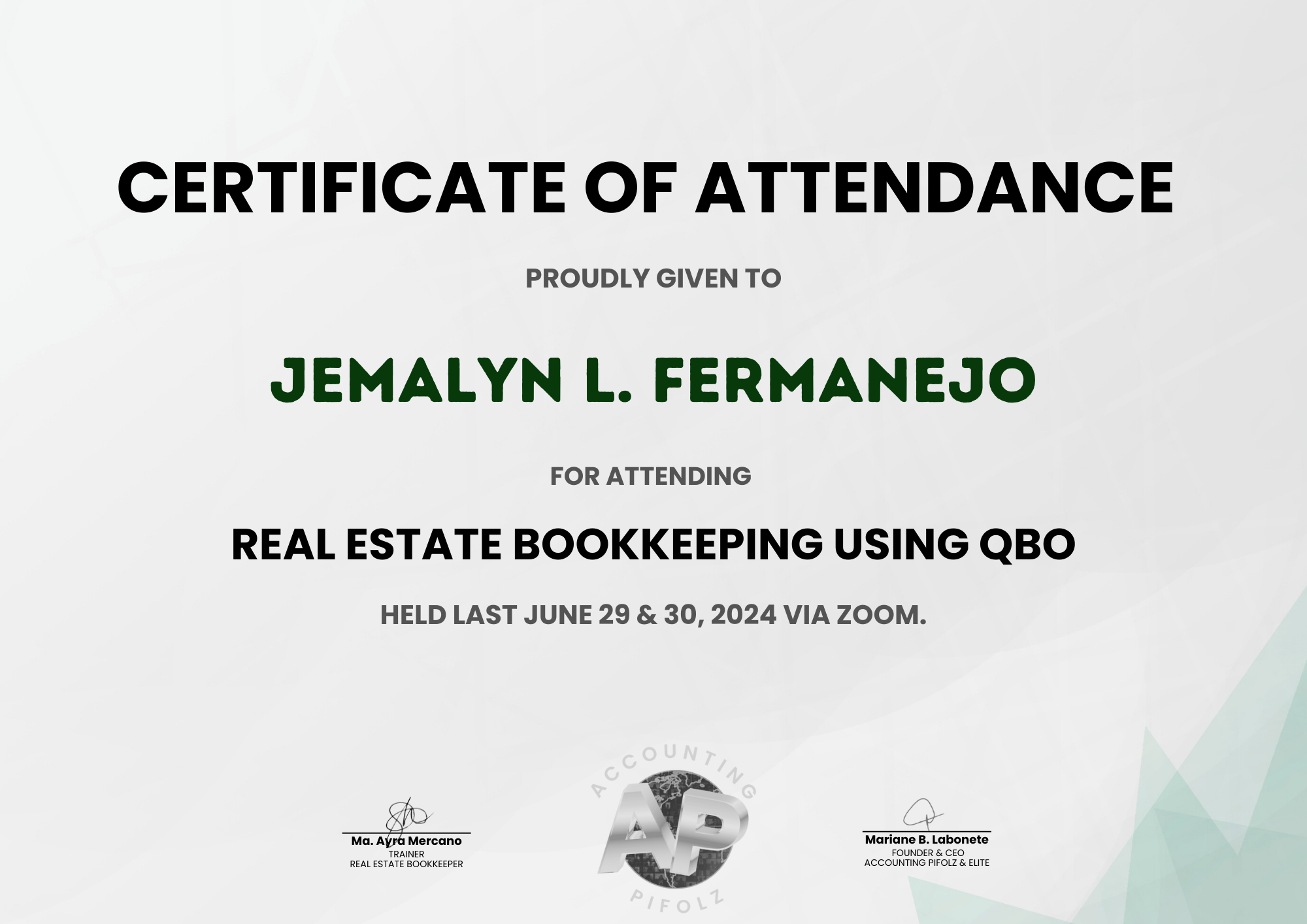 Real Estate Bookkeeping