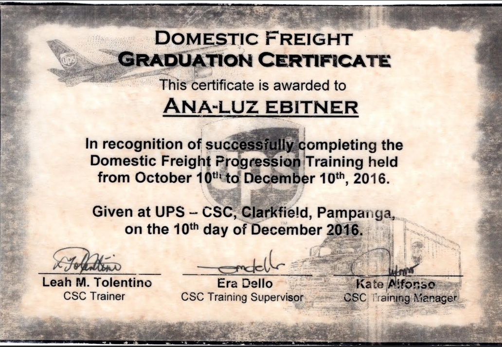 Domestic Freight Progression Training Finisher