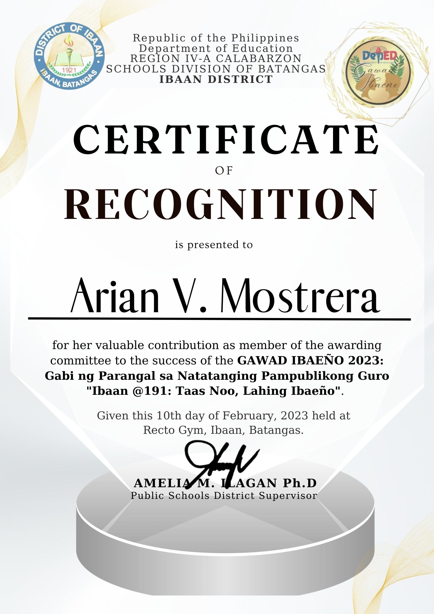 Gawad Ibaeno