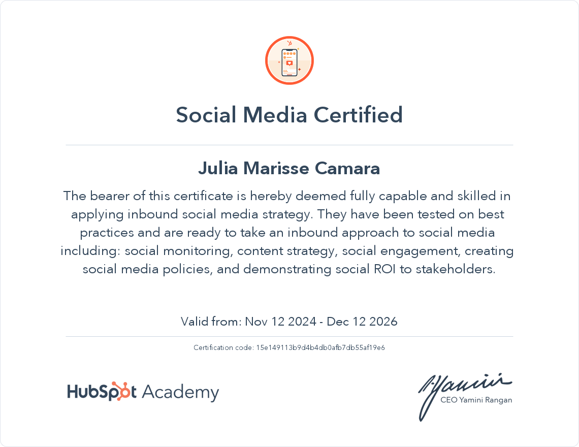 Social Media Certified