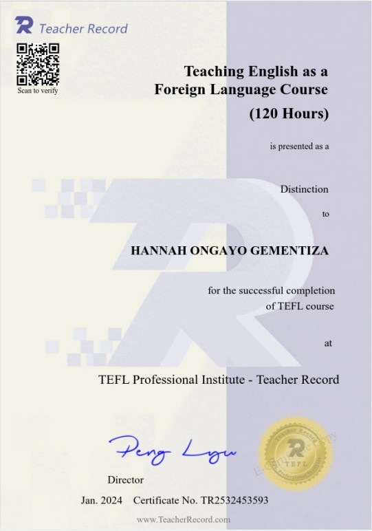 TEFL Professional Institute - Teacher Record