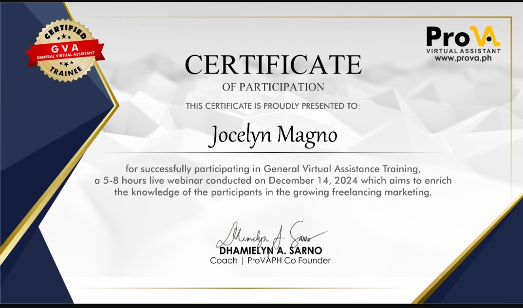 GVA certification