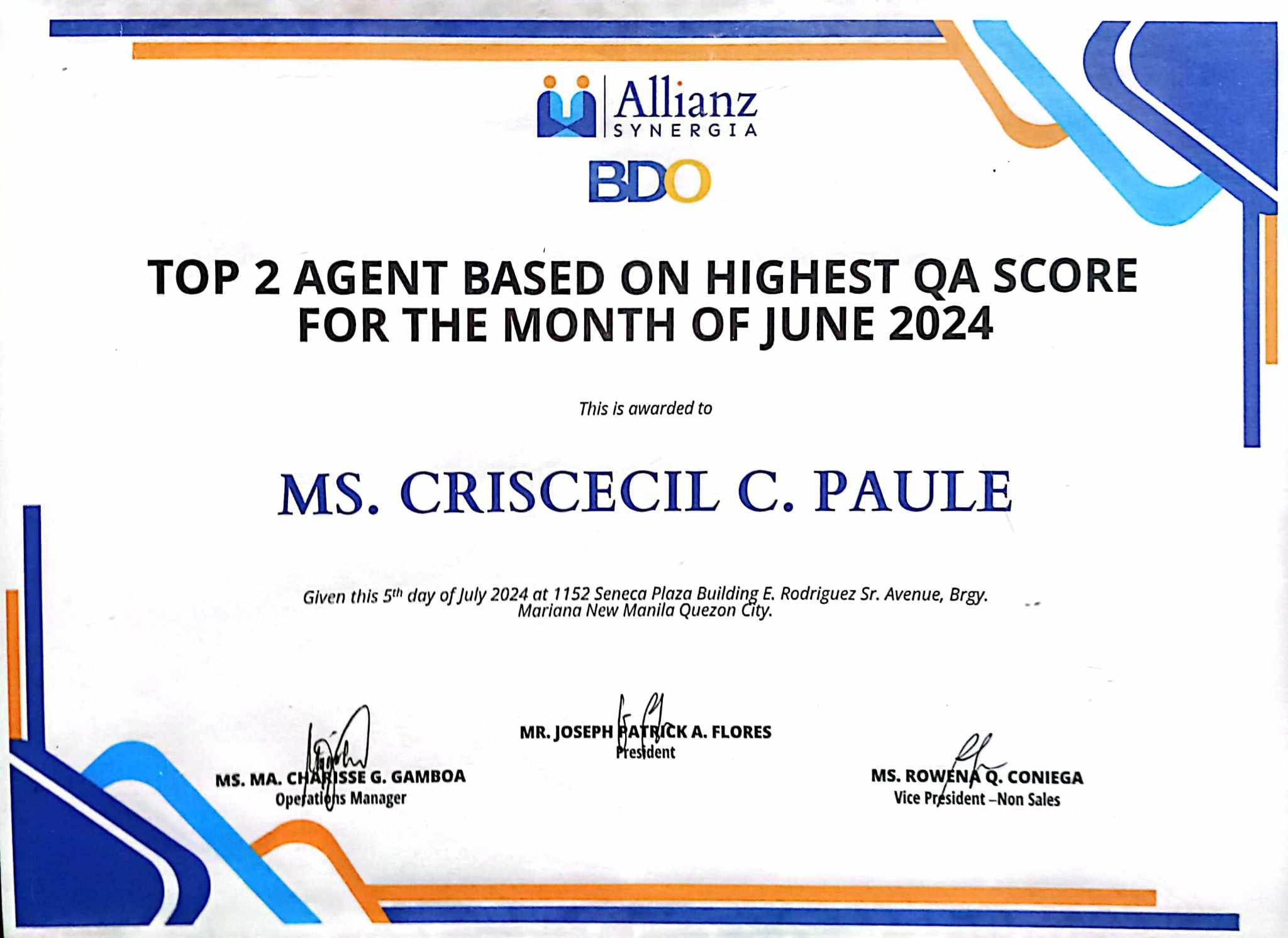 BDO  TELESALES AGENT