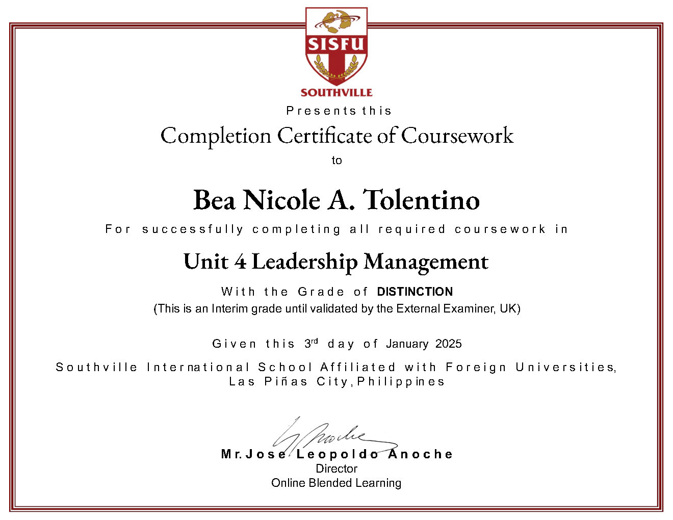 Leadership Management Coursework