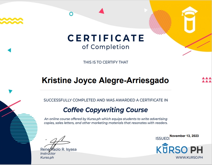 Coffee Copywriting Course